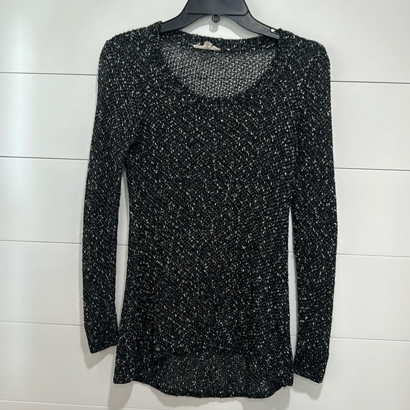 Eileen Fisher Sweaters - Eileen Fisher Linen Blend Long Sleeve Top Knit Speckle Pullover Petite Small